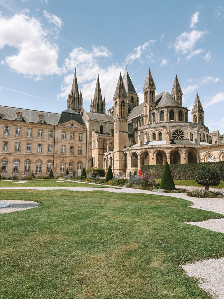 Historic architecture in Caen France under soft daylight