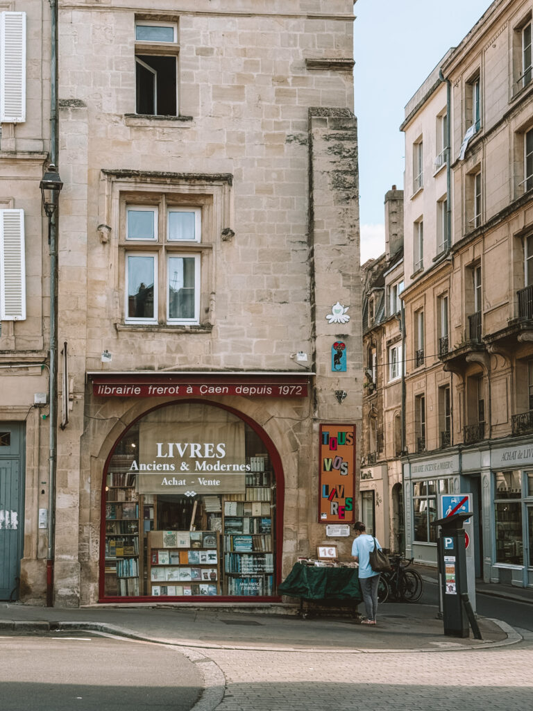 Independent bookshop in Caen France with curated book selection