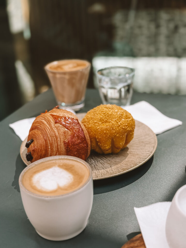 Coffee break in a café in Caen Normandy