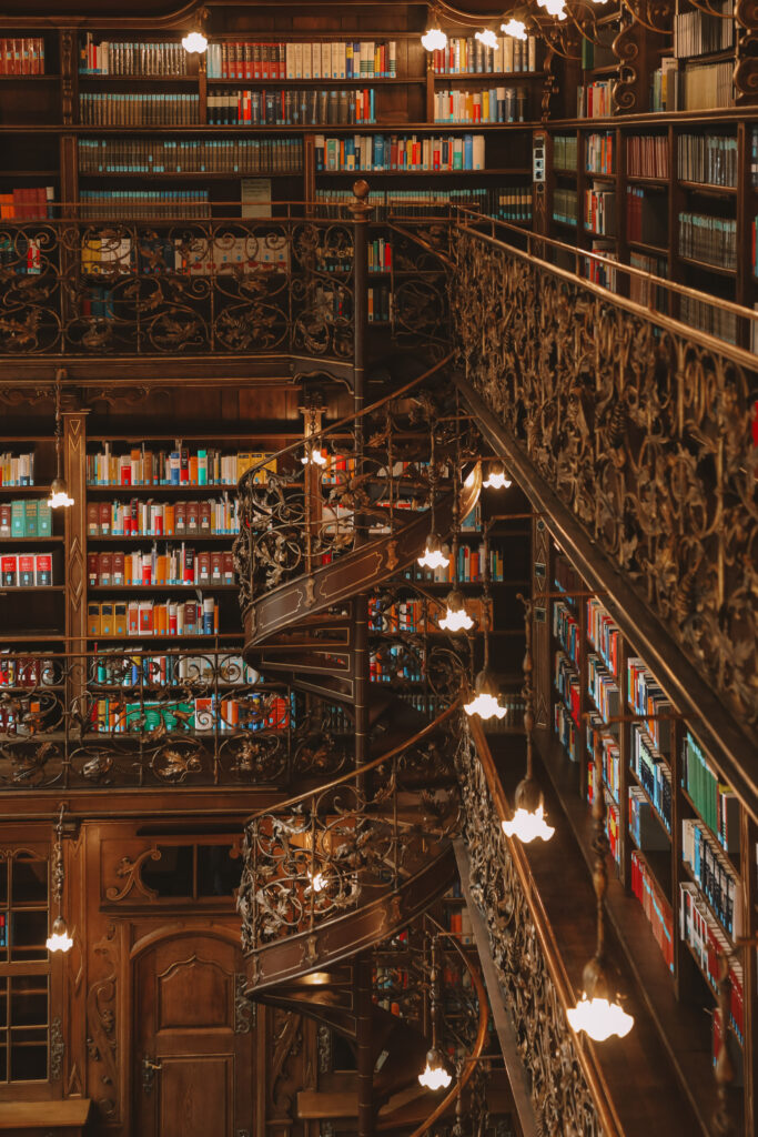 Historic interior of the Munich Law Library in Munich Town Hall