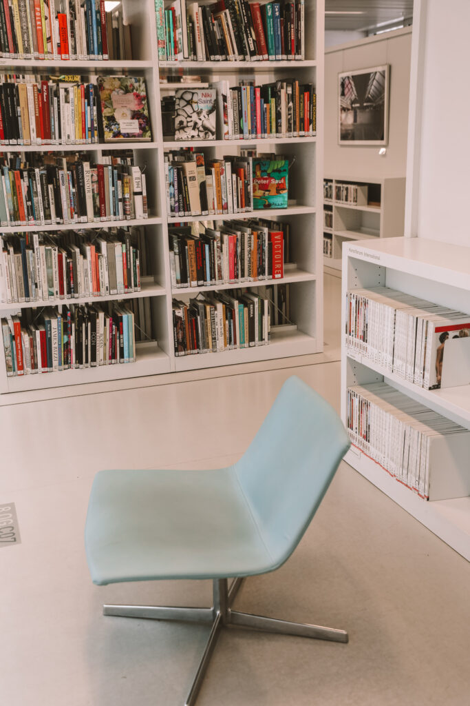 Minimalist architectural details inside the Stuttgart Public Library