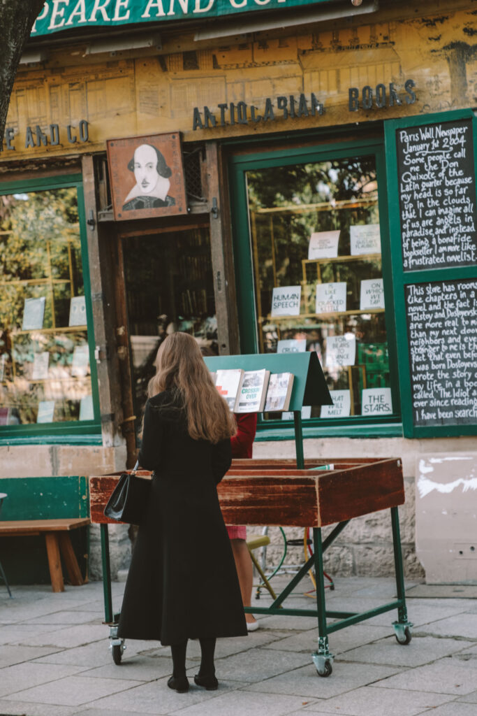 Paris English bookstore near Seine
