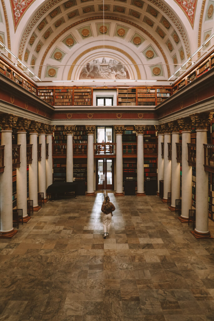 Helsinki National Library interior rotunda neoclassical architecture Finland