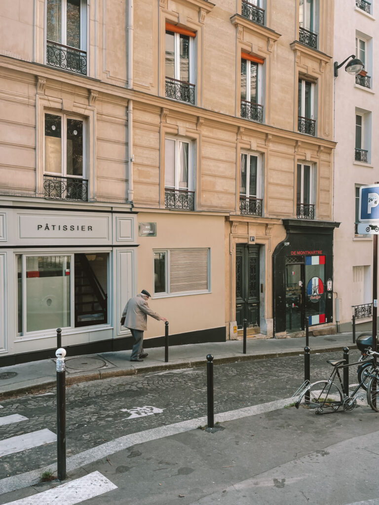 Quiet morning atmosphere in literary Paris