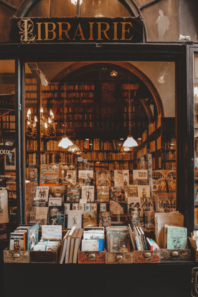 Librairie Jousseaume from the outside dark academia look
