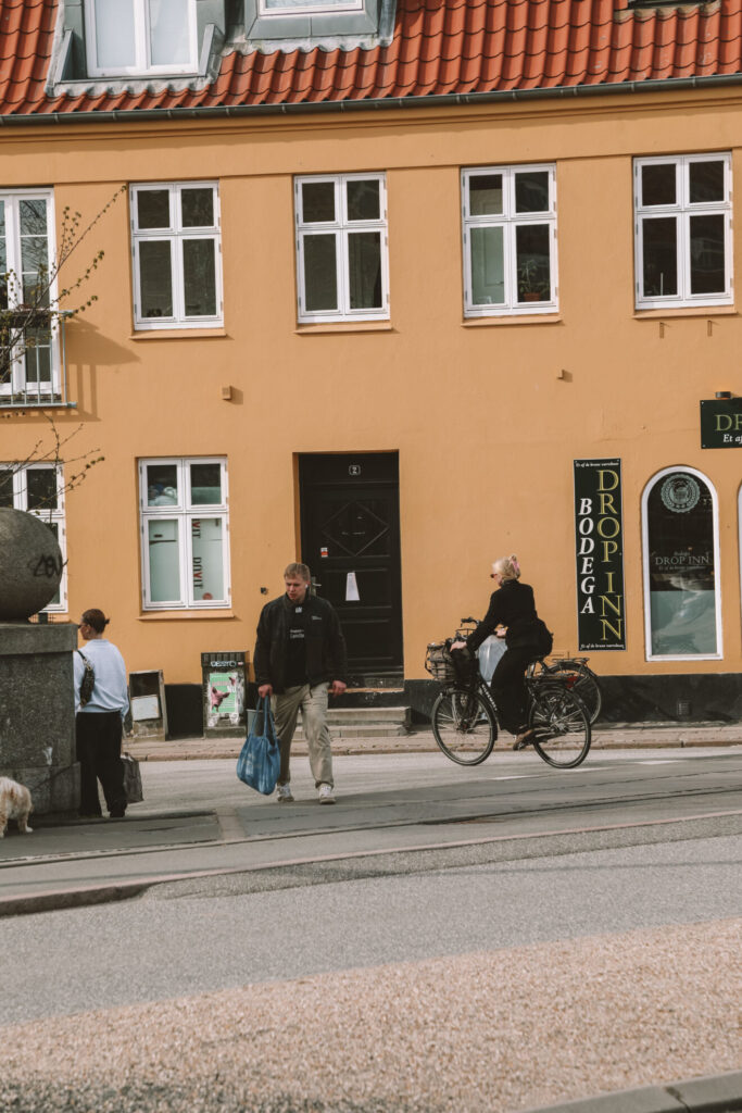 Street life and café culture in Aarhus Denmark