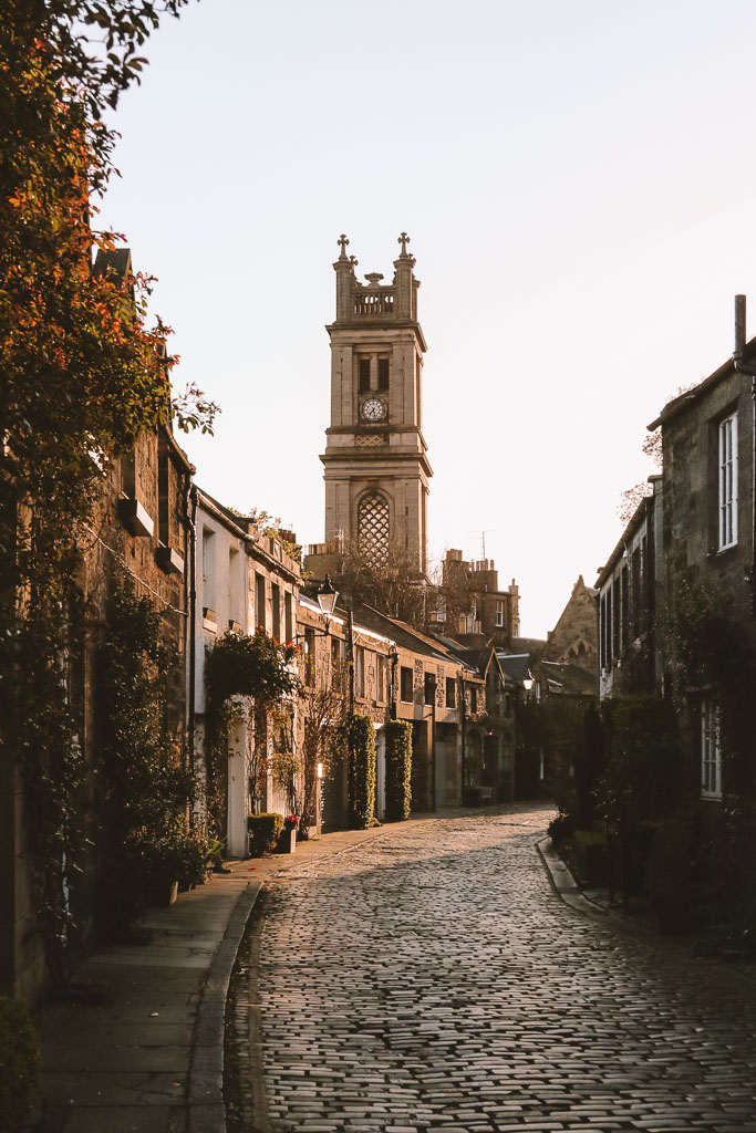 Circus Lane in Stockbridge Edinburgh
