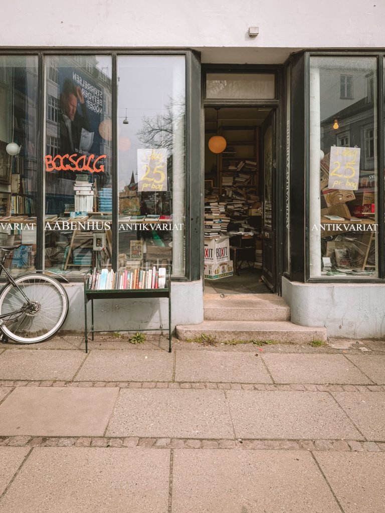 antiquarian Bookshoo in Aarhus Denmark