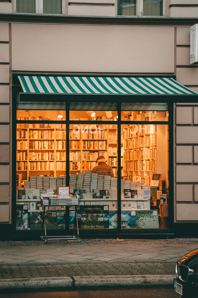 Beautiful bookshops in Europe photographed during autumn