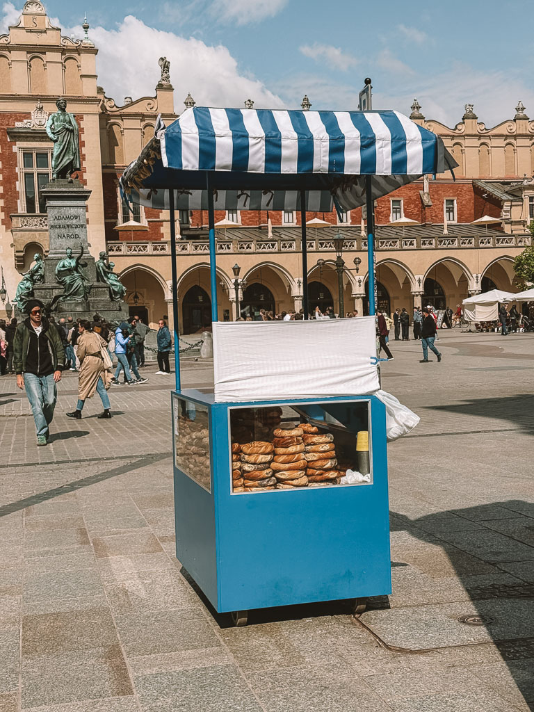 old town center Krakow in Poland