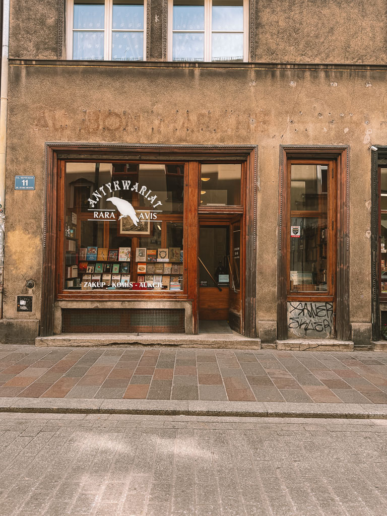 Rara Avis antiquarian bookshop in Kraków