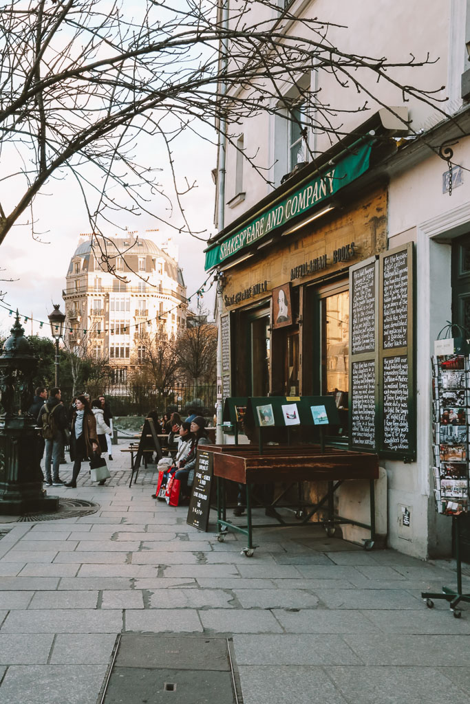 Shakespeare and Company bookshop in Paris