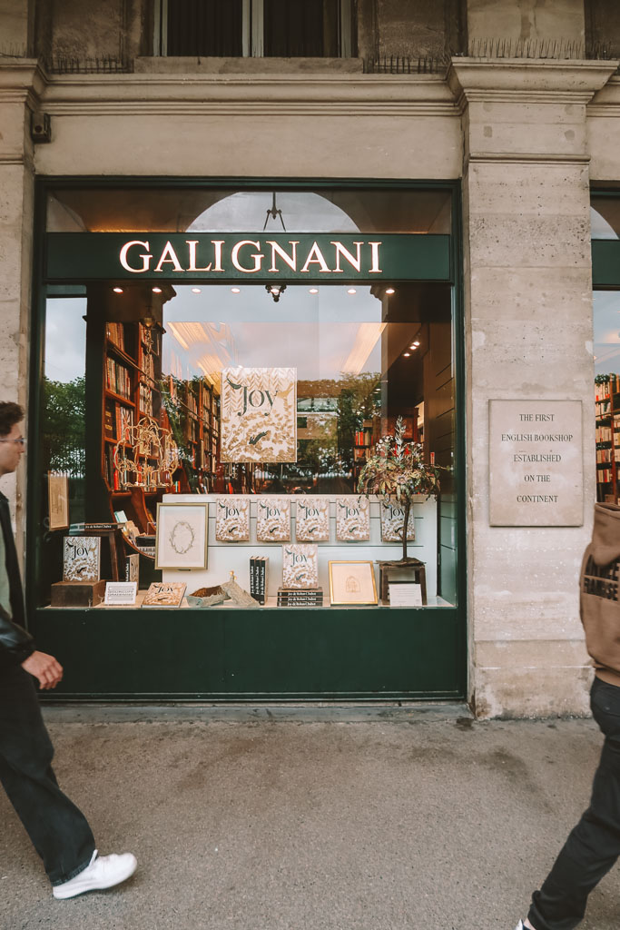 Galignani bookshop and literary stop in central Paris