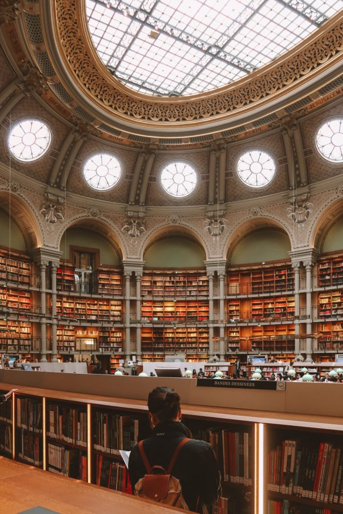 Bibliothèque nationale de France Richelieu reading room in Paris